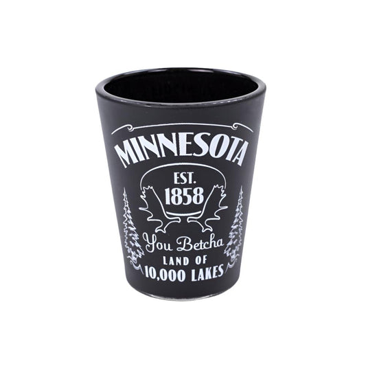 Minnesota Moose BLK/WHT Shotglass