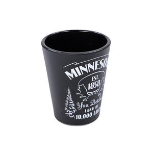 Minnesota Moose BLK/WHT Shotglass - Love From USA