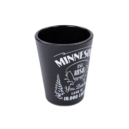 Minnesota Moose BLK/WHT Shotglass