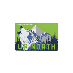 Minnesota Wolves Up North Sticker