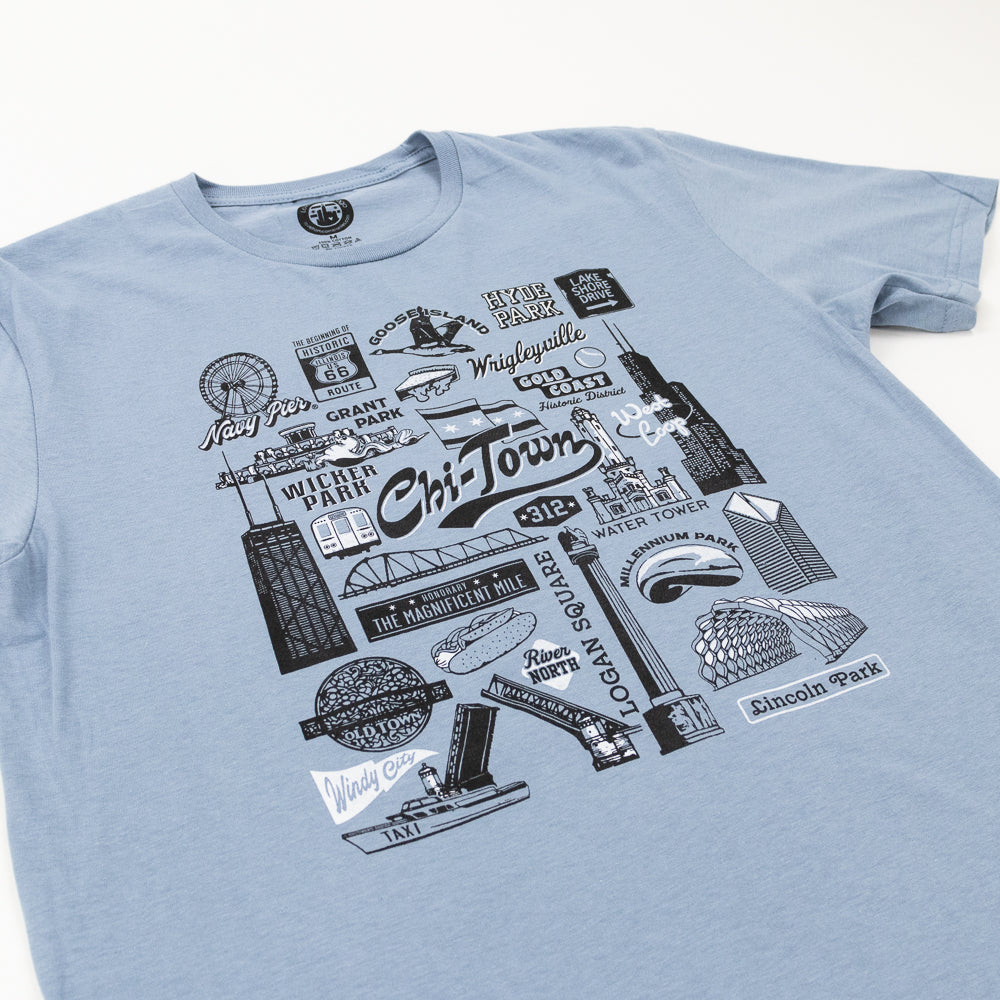 Chicago Attractions Tee