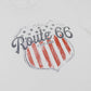 Route 66 Chicago logo on a white background