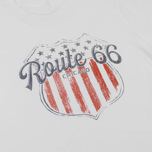 Route 66 Chicago logo on a white background