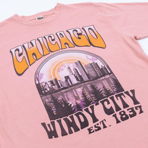 Chicago Retro Cityscape Tee - Love From USA