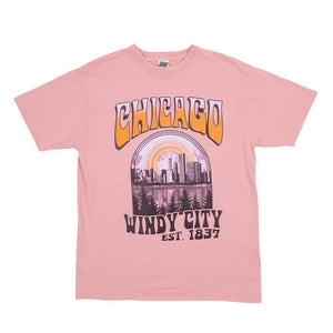 Chicago Retro Cityscape Tee - Love From USA