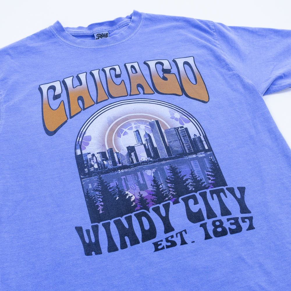 Chicago Retro Cityscape Tee