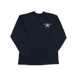 Navy long-sleeve shirt with 'Chicago' logo on a white background