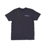 Graphite colored t-shirt with 'MINNESOTA' text on a white background