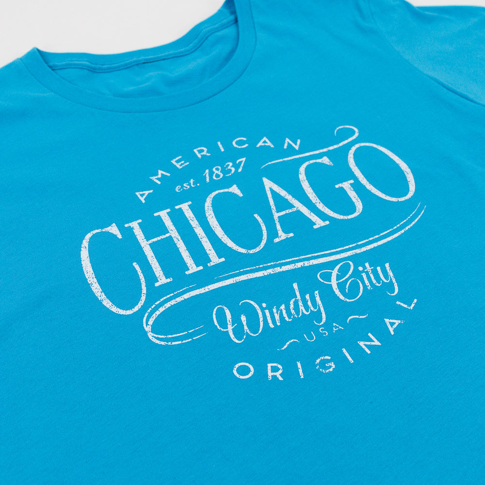 Recurved Ringer Chicago Tee