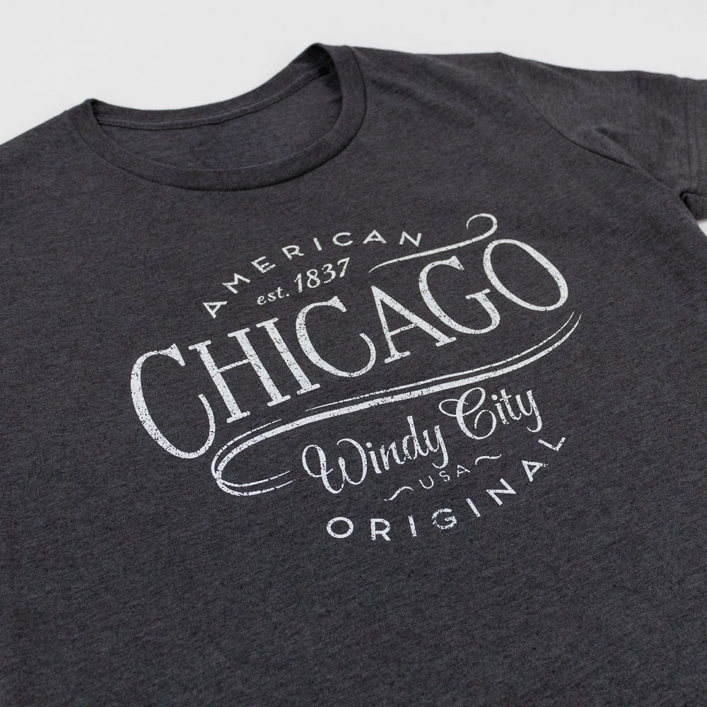 Recurved Ringer Chicago Tee