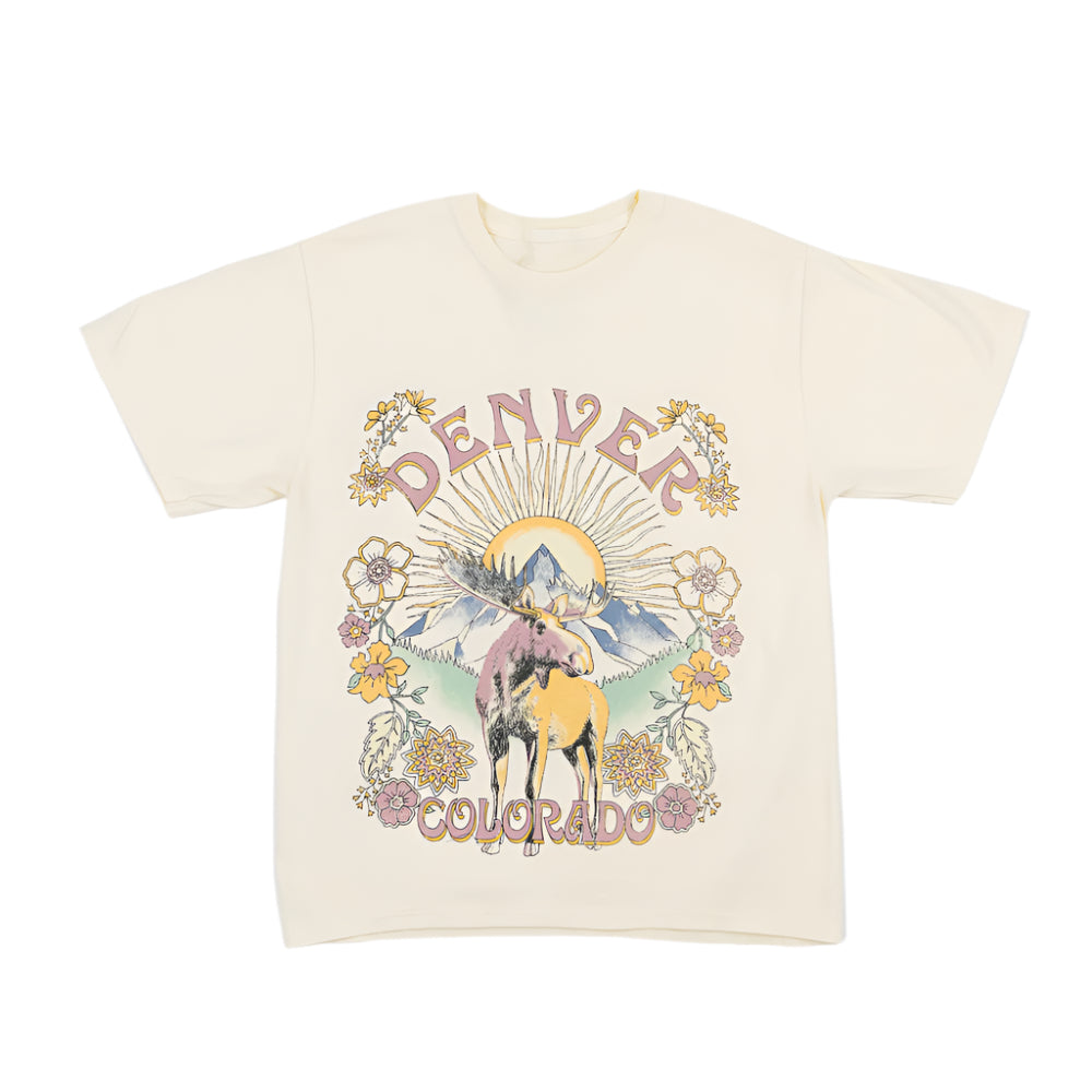Denver Vintage Mountain Moose T-shirt