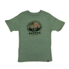 Denver Snow Globe Mountains Tee - GREEN