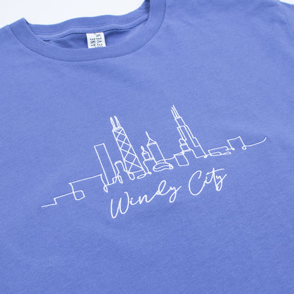 Windy City Sketch Skyline Tee