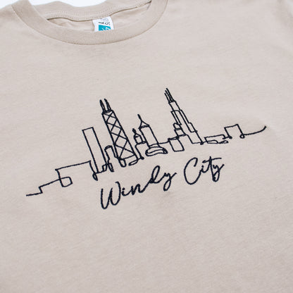 Windy City Sketch Skyline Tee