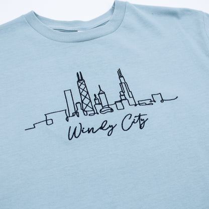 Windy City Sketch Skyline Tee