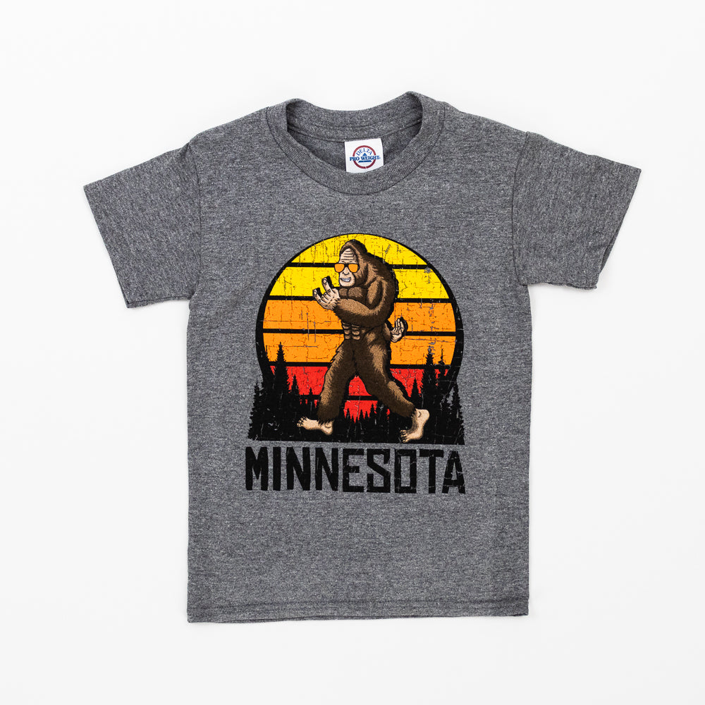 Rock with Bigfoot Kids Tee