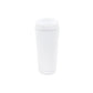 White tumbler on a white background
