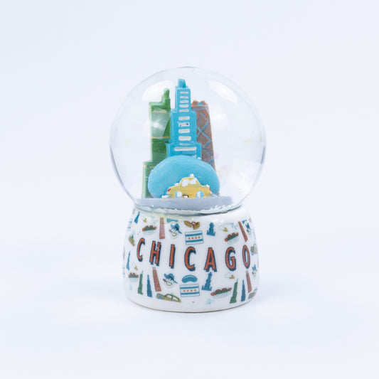 Chicago Icons Snow Globe