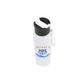 White water bottle with black lid and Route 66 design on a white background