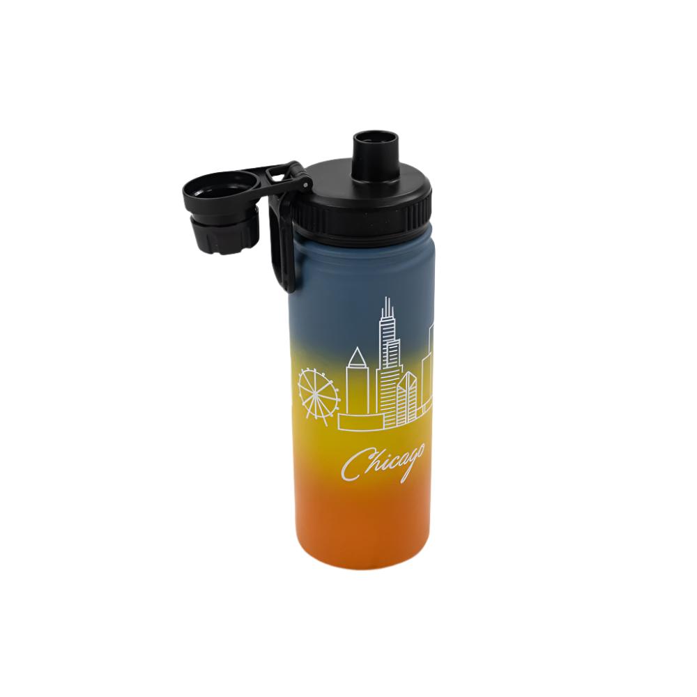 Chicago City Gradient Water Bottle