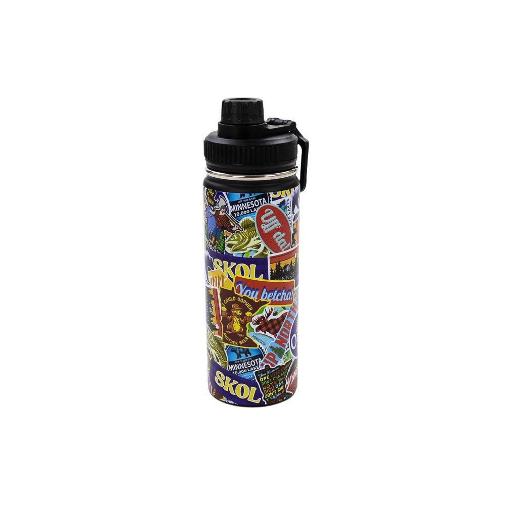 Minnesota Sticker Water Bottle - Love From USA