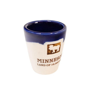 Blue Santa Fe Shot Glass - Love From USA