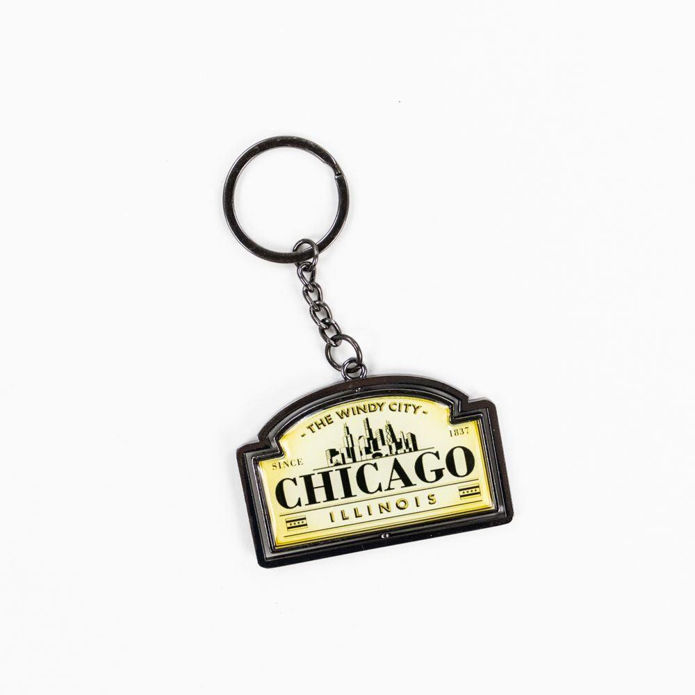 Chicago Apothecary Spinner Keychain - Love From USA