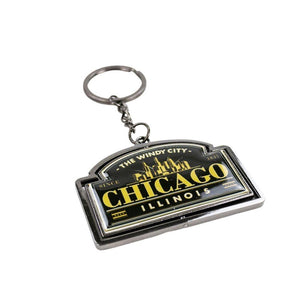 Chicago Apothecary Spinner Keychain - Love From USA