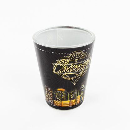 Chicago Deco Shot Glass - Love From USA