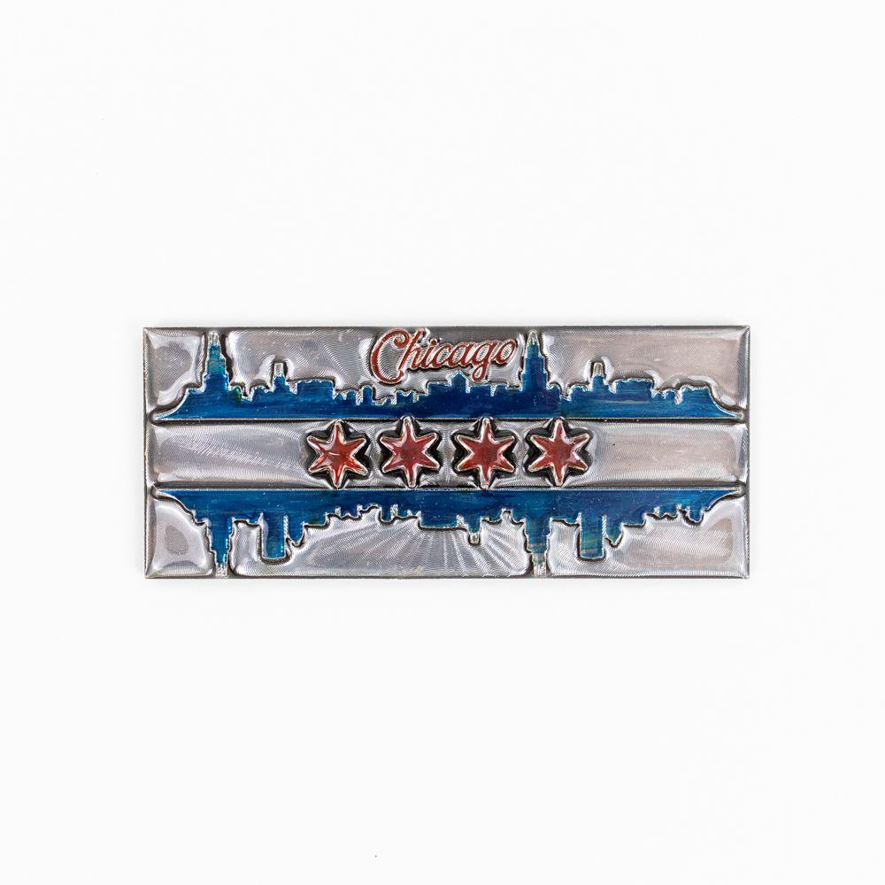 Chicago Flag Magnet - Love From USA