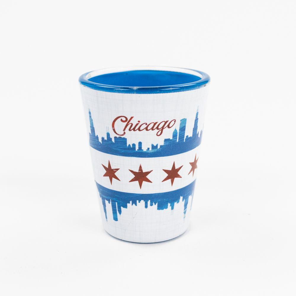 Chicago Flag Shot Glass - Love From USA