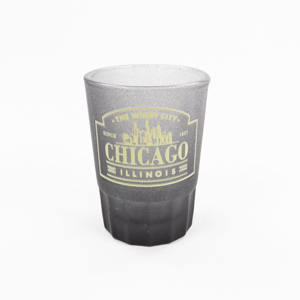 Chicago Frosted Apothecary Shot Glass (3oz) - Love From USA