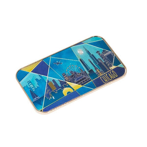 Chicago Gold Line Magnet - Love From USA