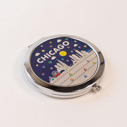 Chicago Pocket Mirror - Love From USA