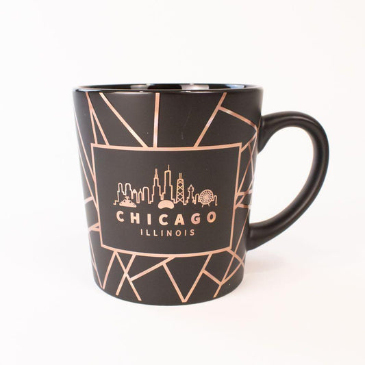 Chicago Rose Gold Skyline Mug - Love From USA