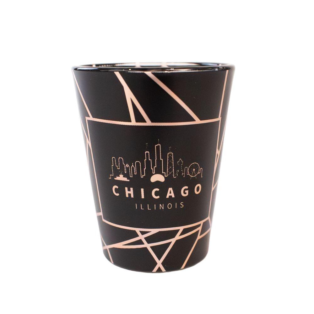 Chicago Rose Gold Skyline Shot Glass - Love From USA