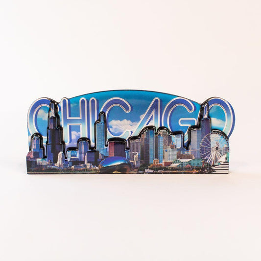 Chicago Skyline 3D Magnet - Love From USA