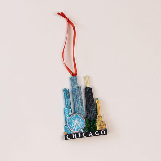 Chicago Skyline Ornament - Love From USA