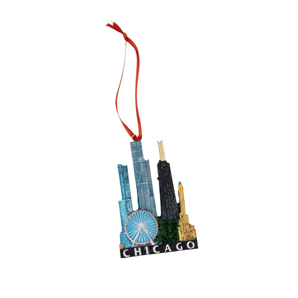 Chicago Skyline Ornament - Love From USA