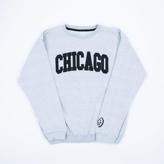 Chicago Sporty Embroidered Crewneck - Love From USA