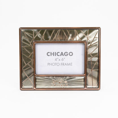 Chicago White Rose Gold Skyline Frame - Love From USA