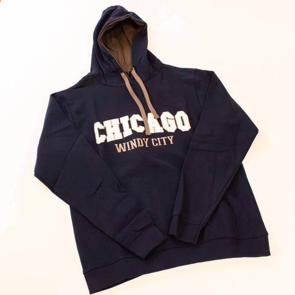 WINDY CITY Sweatshirt Custom Cursive Font Chicago Flag Shirt-ah my