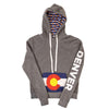 Denver Colorado Flag Hoodie - HTHR GREY