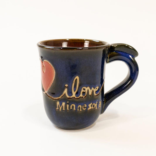 I Love Minnesota Pottery Mug - Love From USA