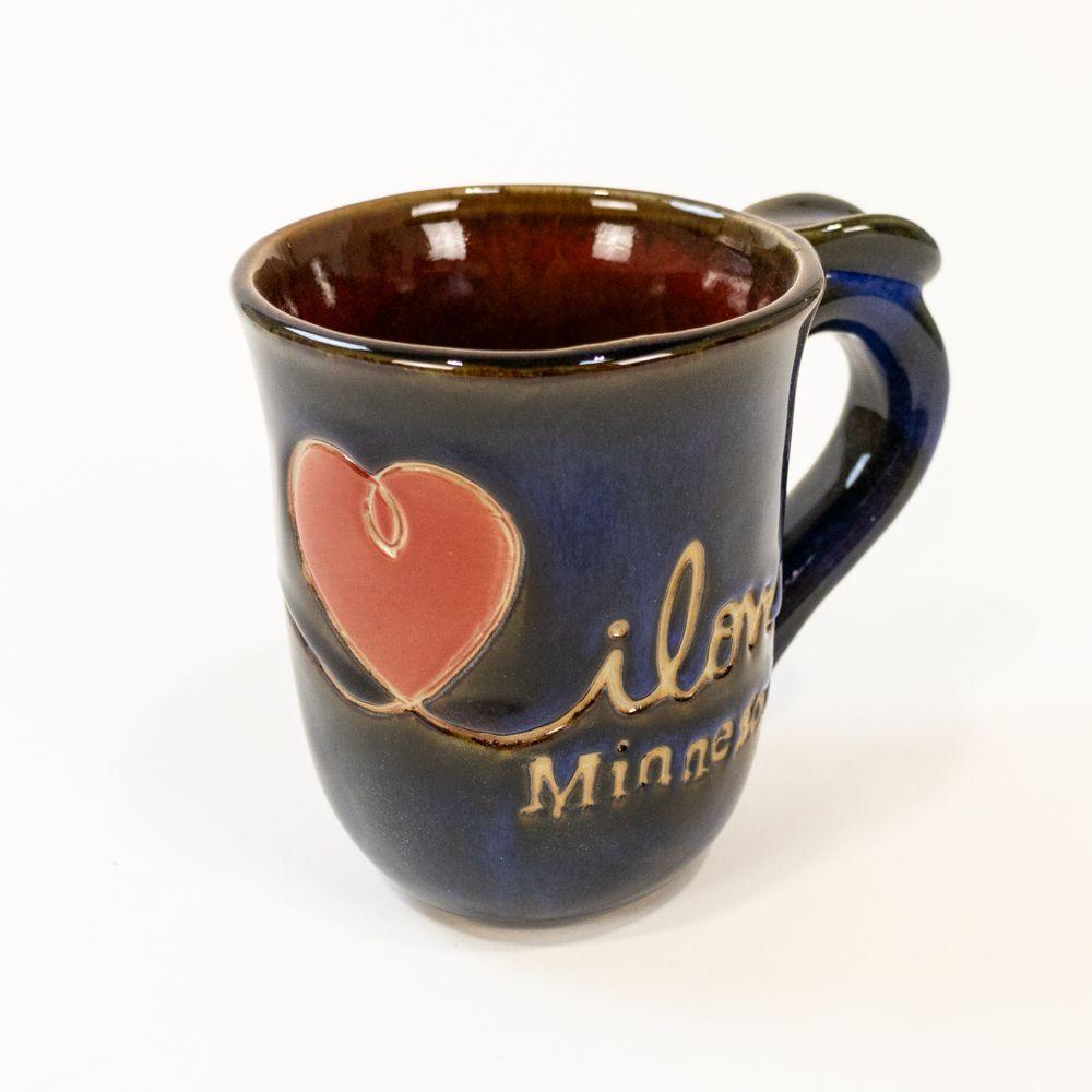 I Love Minnesota Pottery Mug - Love From USA