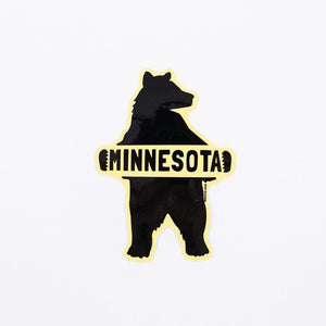 Minnesota Black Bear Sticker - Love From USA