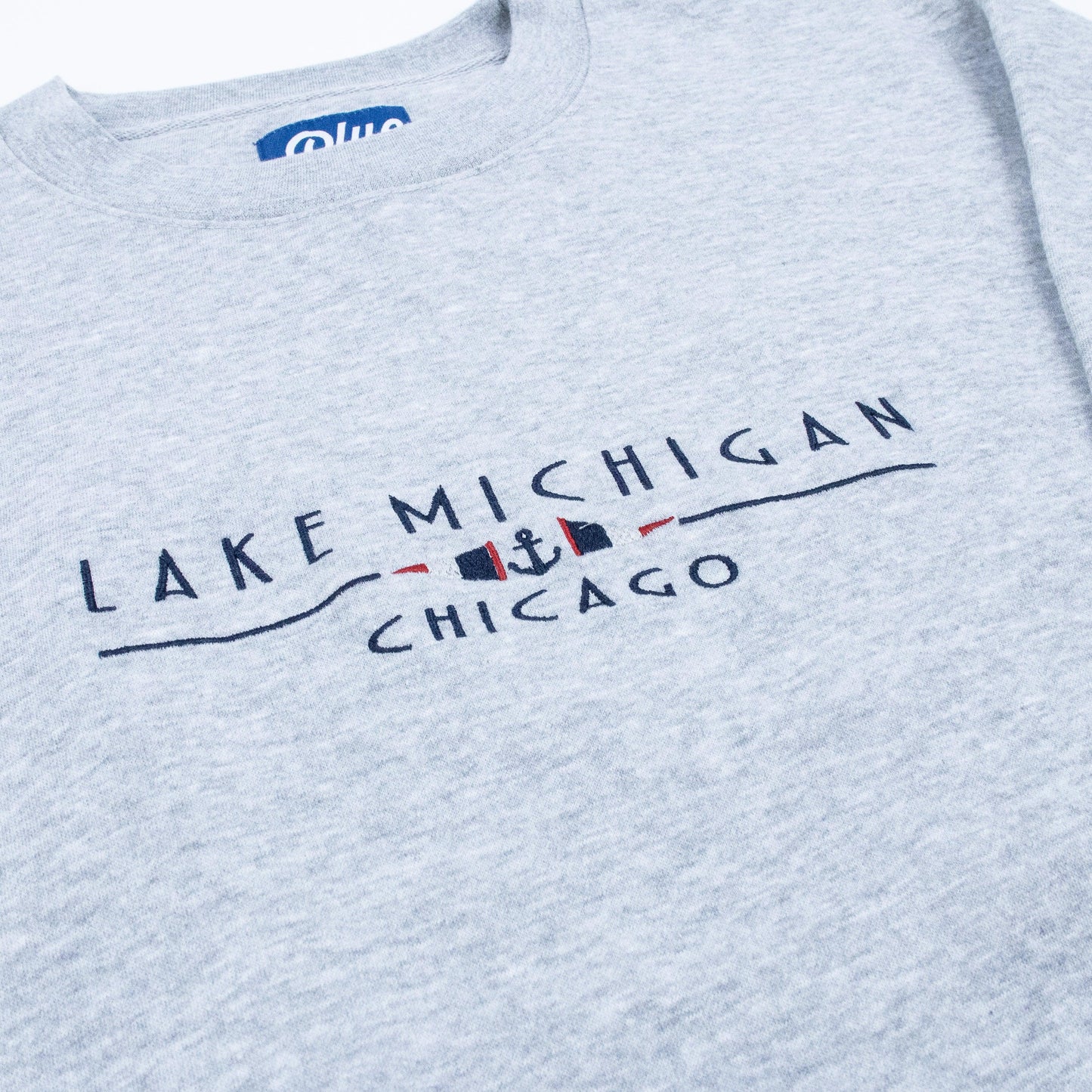 Lake Michigan Embroidered Crewneck - Love From USA
