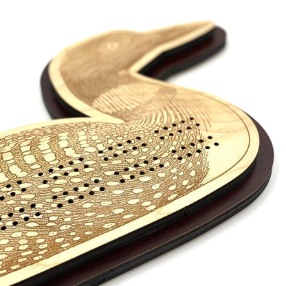 Loon Cribbage Board - Love From USA