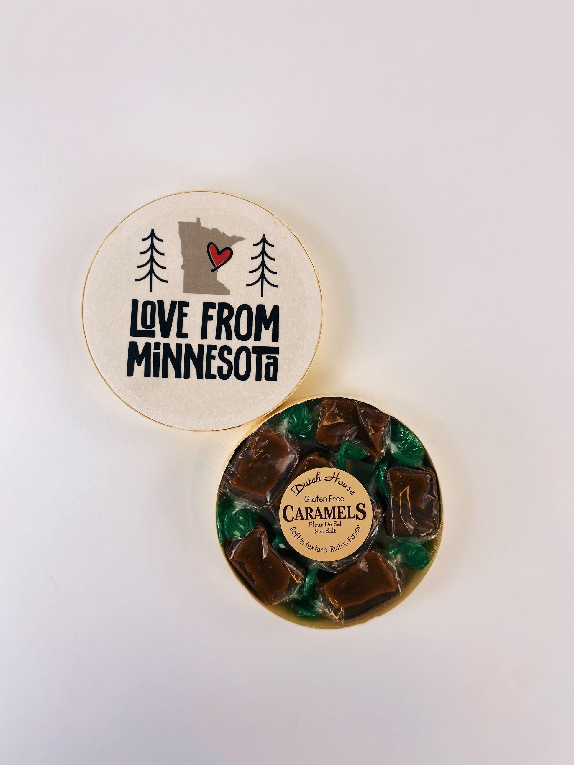 Love From Minnesota Round Caramel Box - Love From USA