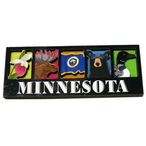 Minnesota 5 Image 2D Magnet - Love From USA